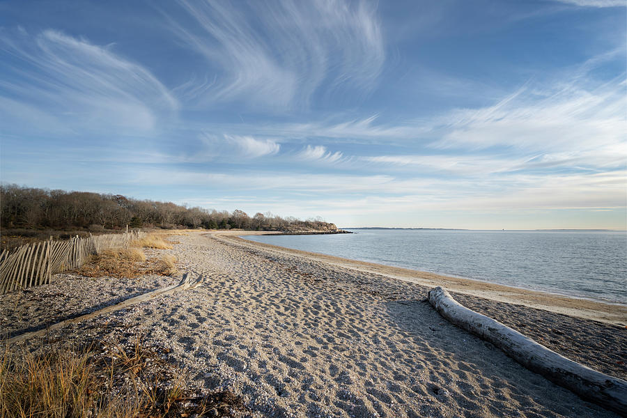 Winter at Bluff Point - Groton CT Photograph by Steve Dauphinais - Fine ...