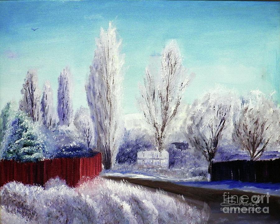 Winter at Bonanza Painting by Sherril Porter