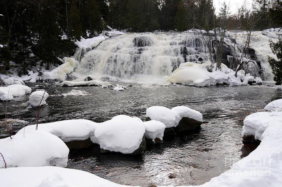 Winter at Bond Falls Photograph by Sandra Updyke | Fine Art America