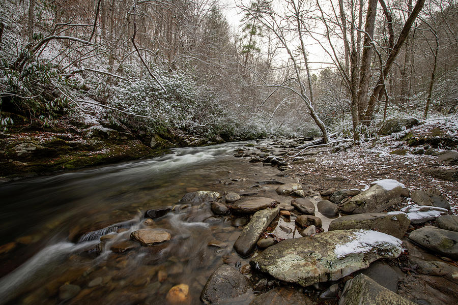 Winter at Deep Creek Photograph by Robert J Wagner