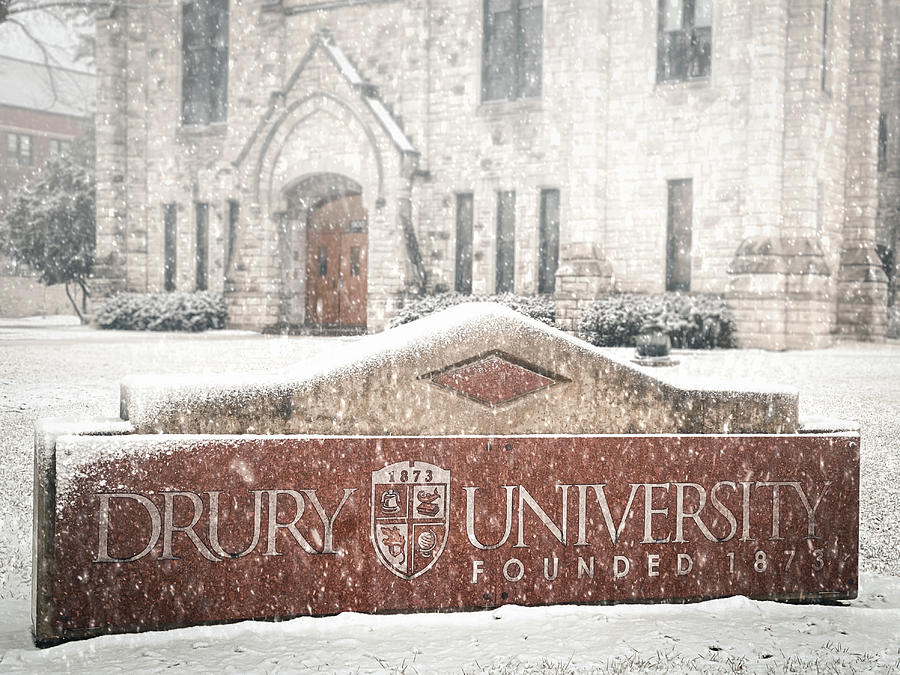 Winter at Drury University Photograph by Allin Sorenson