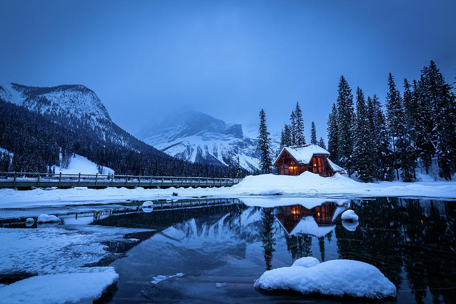 Winter At Emerald Lake Photograph