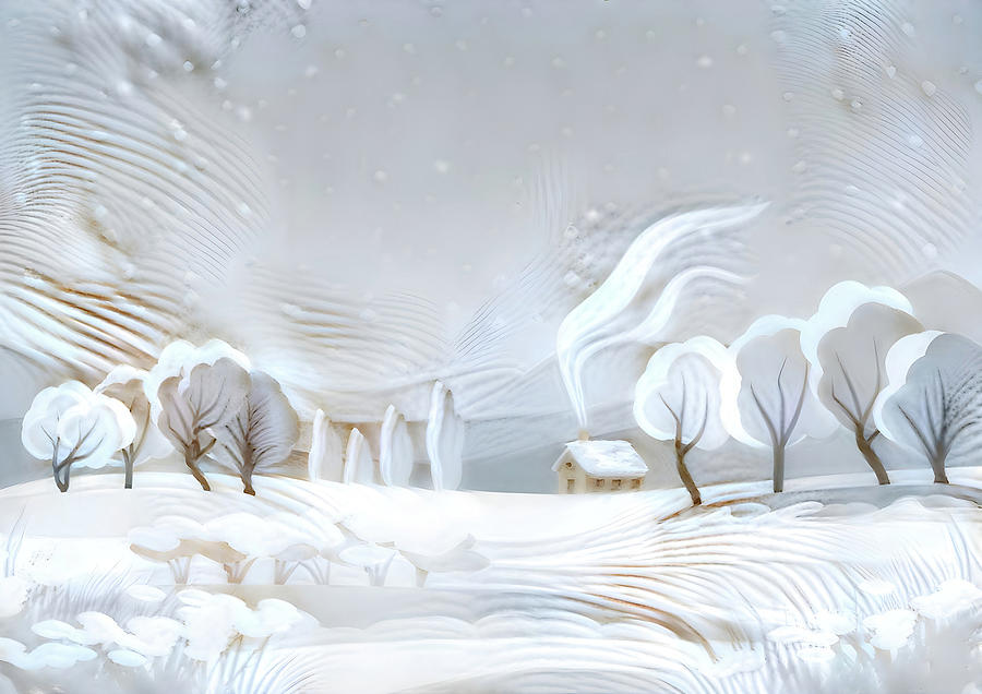 Winter At Home Digital Art by Gary Blackman