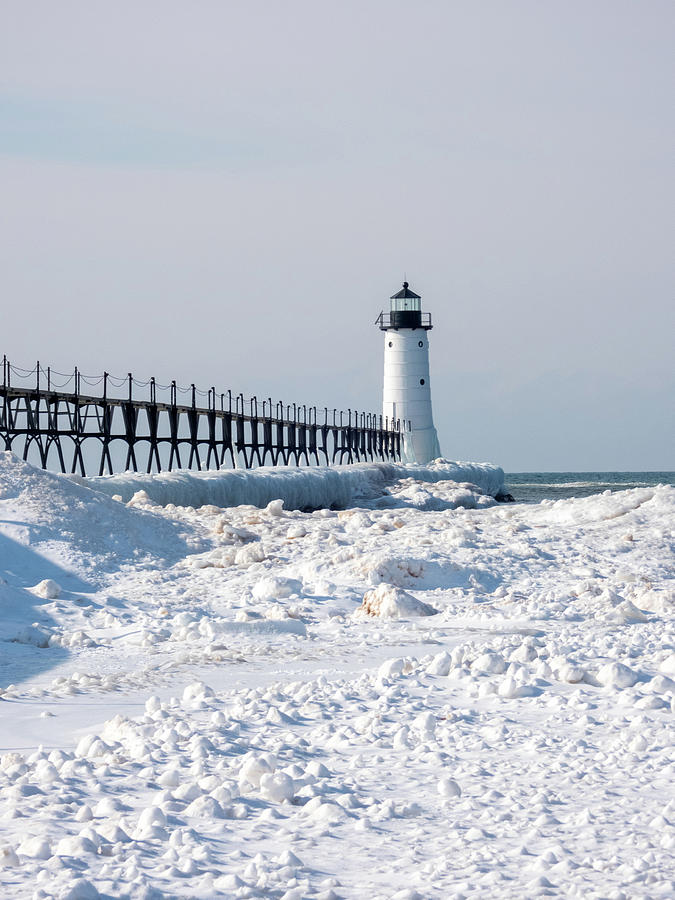 Winter At Lake Michigan Photograph