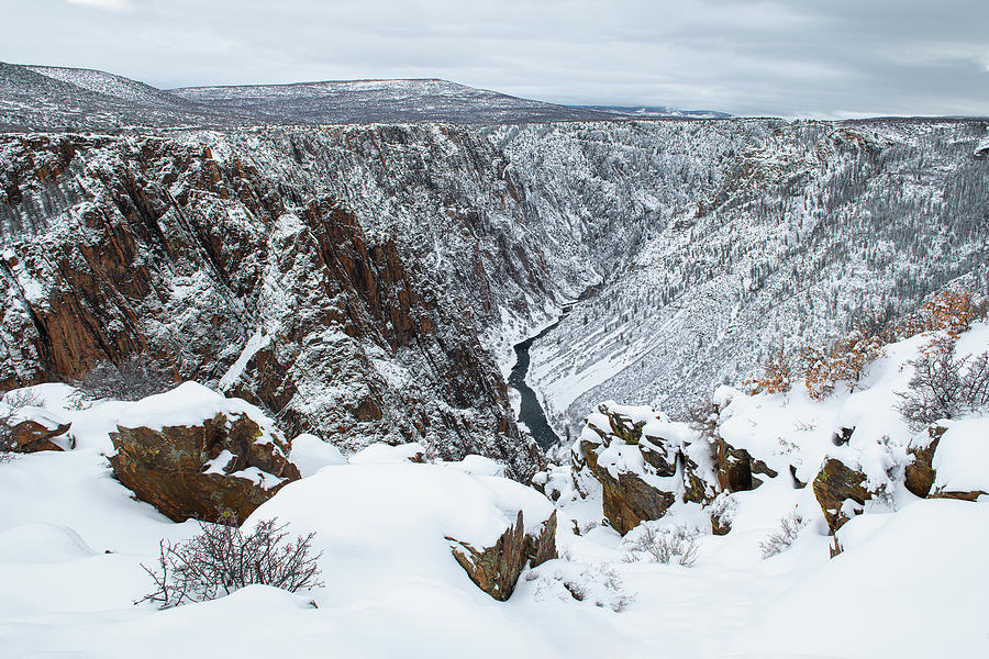 Winter at the Black Canyon Photograph by Angela Moyer