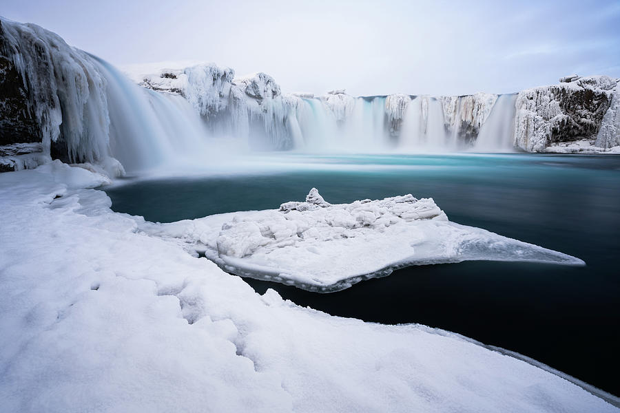 Winter at the Gods Waterfall Photograph by Ewa Jermakowicz