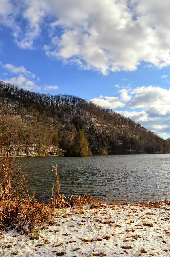 Winter at the Lake - Hungry Mother State Park  Photograph by Kerri Farley