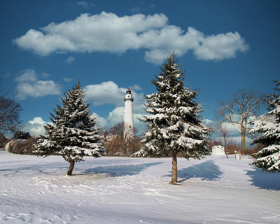 Winter at Wind Point Lighthouse Photograph by Scott Olsen