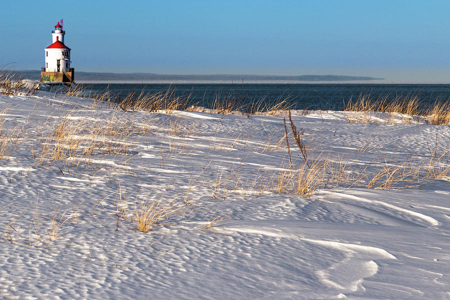 Winter at Wisconsin Point Photograph by Joe Kopp