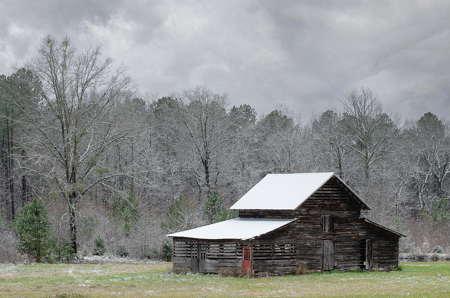 Winter Barn Photograph by John Kirkland