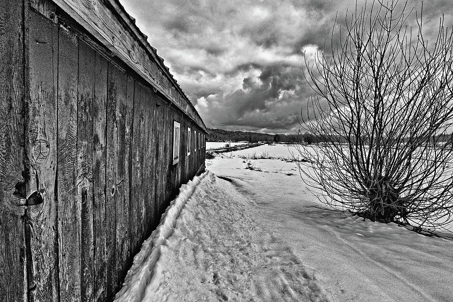 Winter Barn, Looking East Photograph