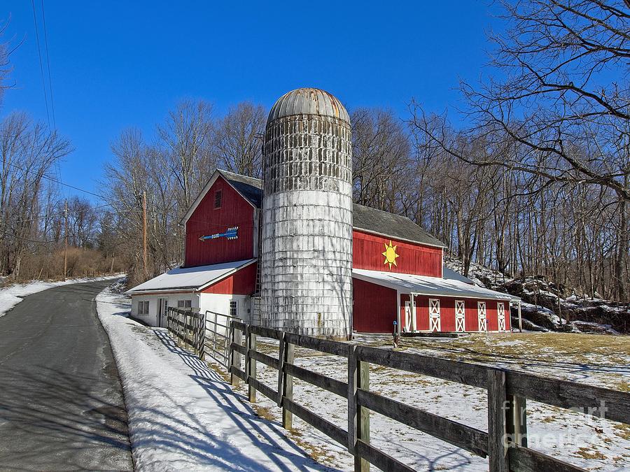 Winter Barn Photograph by Mark Miller