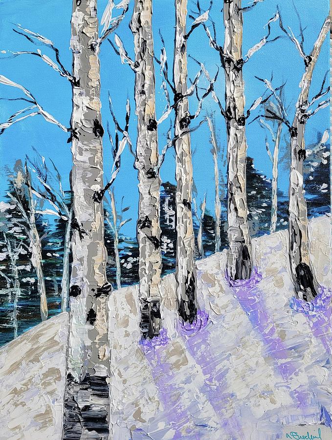 Winter Beauty  Painting by Ann Frederick