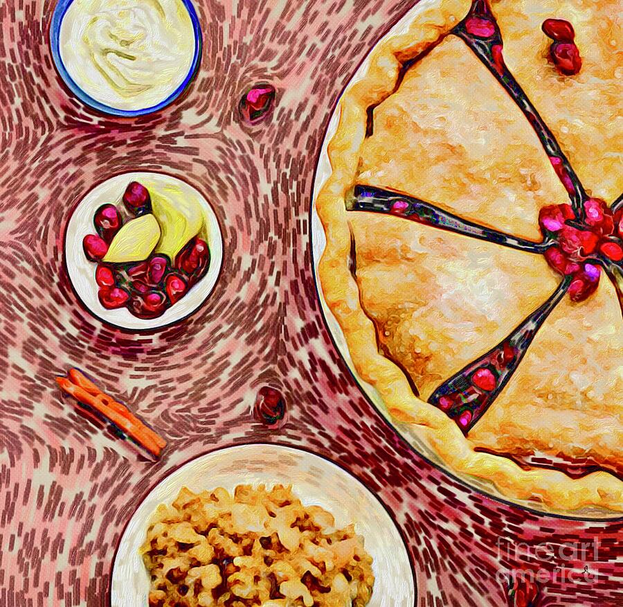 Winter Berry At I Like Pie Bakeshop, Ca Digital Art