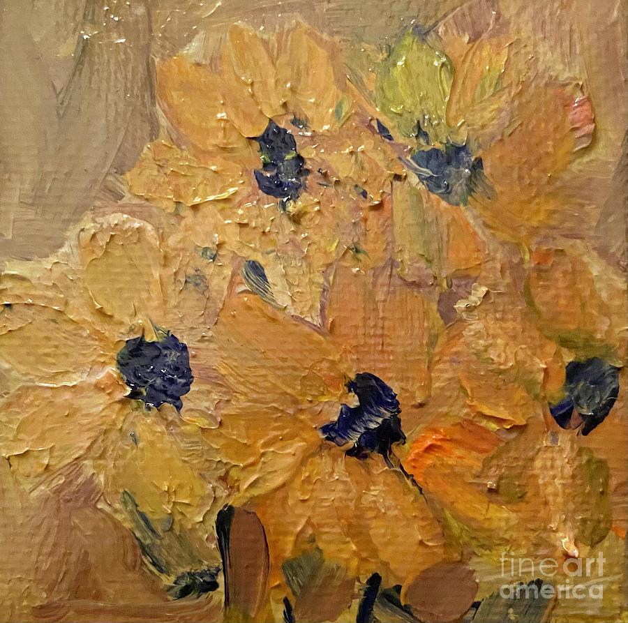 Winter Blooms 1 Painting by Sherry Harradence