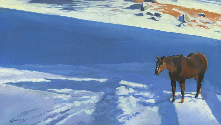 Winter Painting - Winter Blues by Alecia Underhill