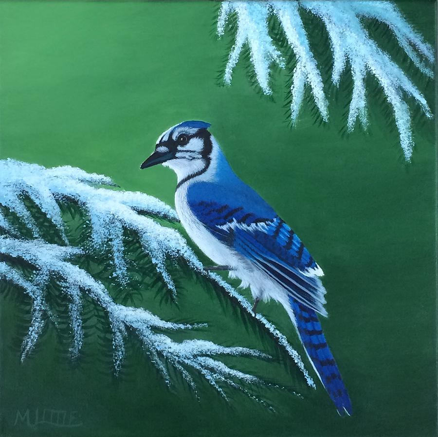 Winter Blues Painting by Marlene Little