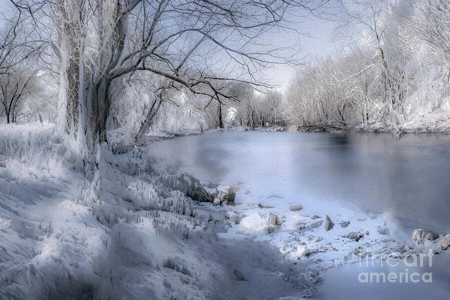 Winter Blues on Ice Photograph by Shelia Hunt