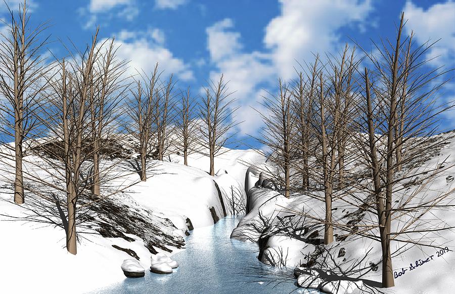 Winter Digital Art by Bob Shimer