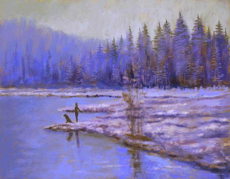 Winter Breath Painting by Larry Whitler