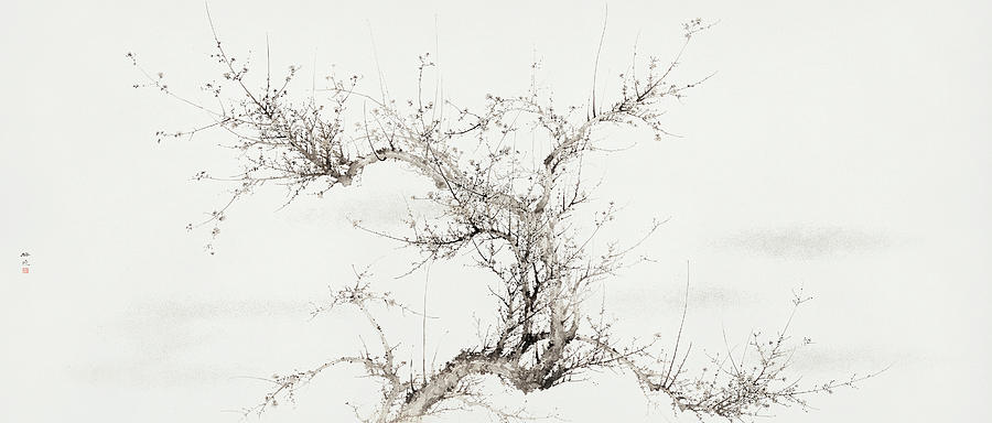 Winter by Yamamoto Baiitsu Painting by Bob Pardue