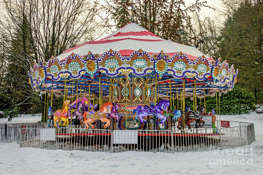 Winter Carousel. Photograph