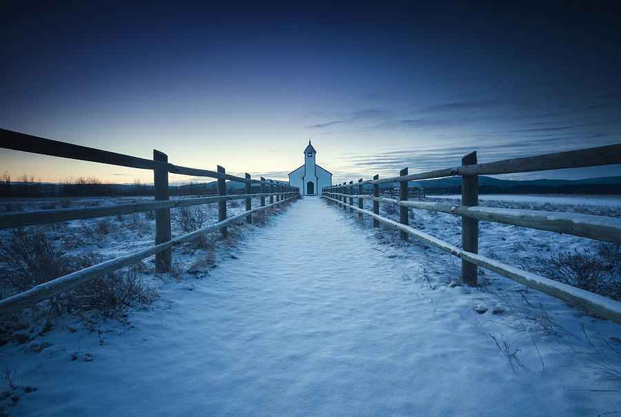 Winter Church Photograph by Dan_prat