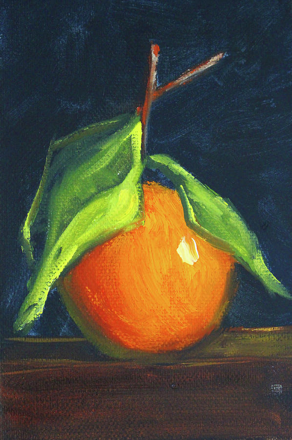 Winter Citrus Painting by Nancy Merkle