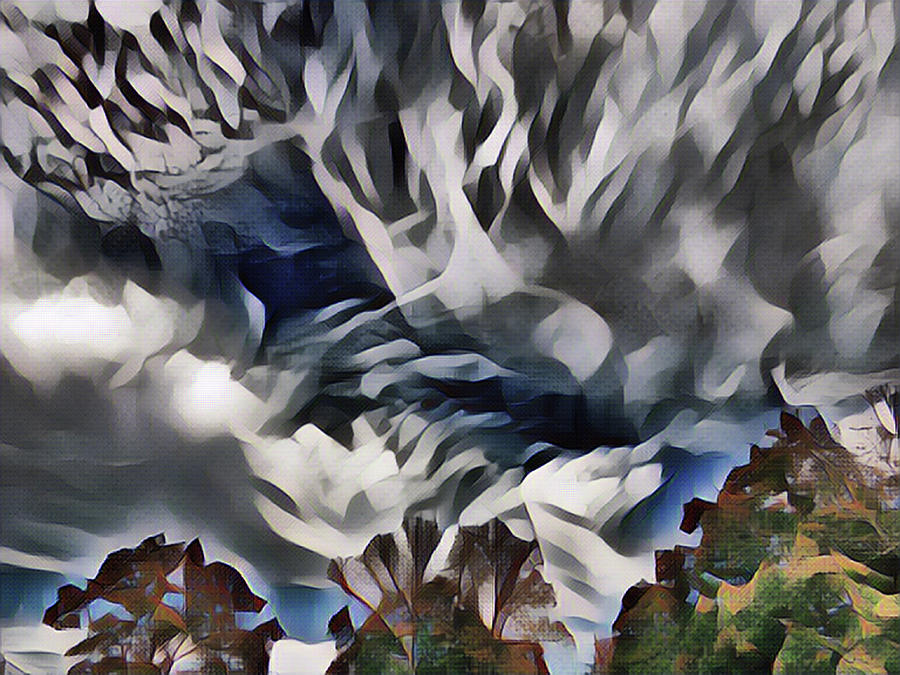 Winter Clouds Gather Mixed Media by Christopher Reed