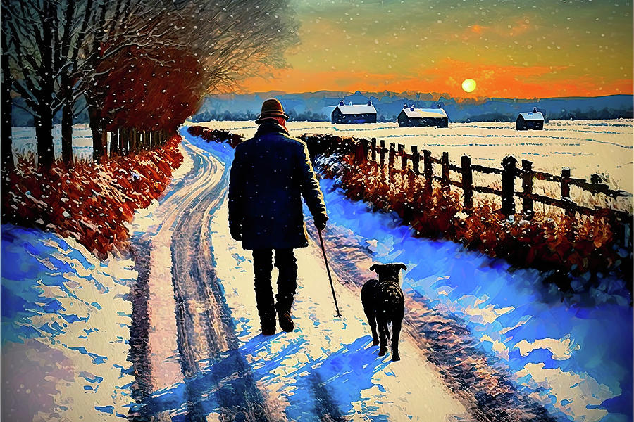 Winter Companions Digital Art by Gary Blackman