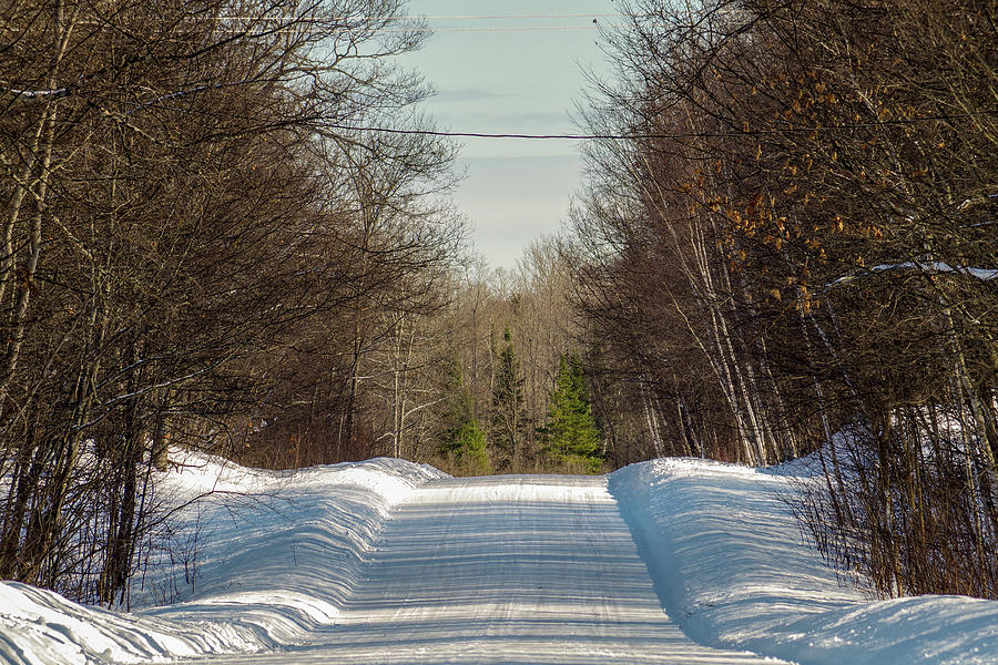 Winter Country Road Photograph by Nathan Wasylewski