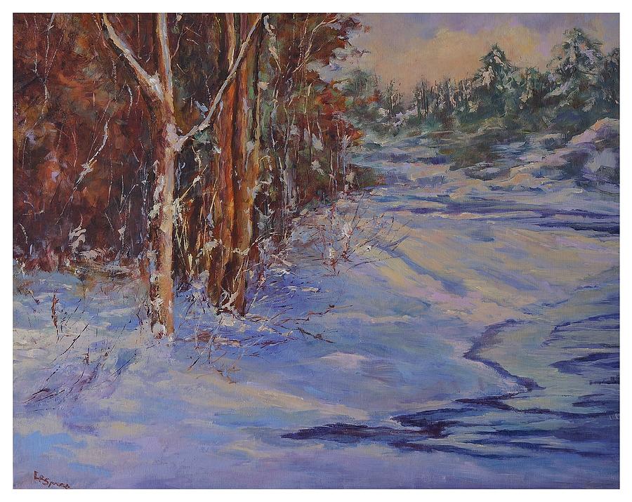 Winter Creek Painting by Lisa Spencer