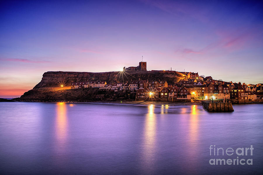 Winter Dawn Over Whitby Photograph by Janet Burdon