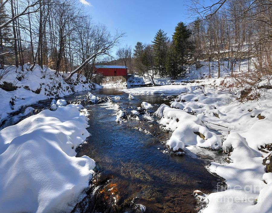 Winter Day on the Dog River Photograph by Steve Brown
