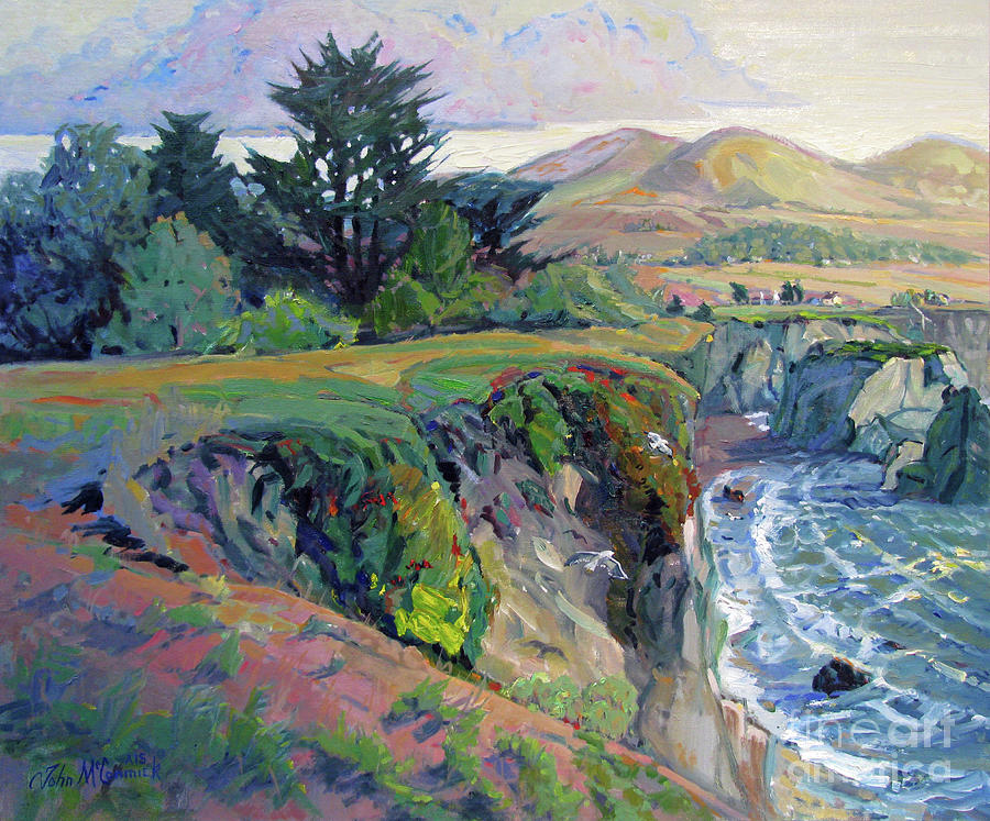 Winter Day Sonoma Coast Painting by John McCormick