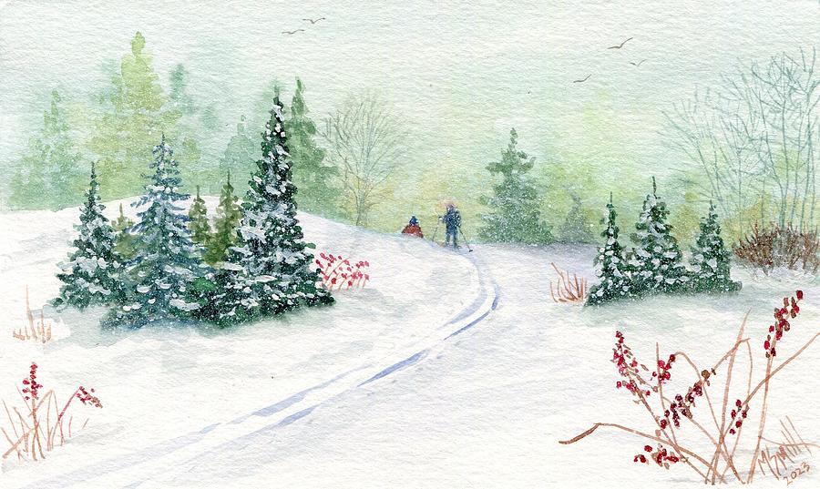 Winter Days Painting by Marilyn Smith