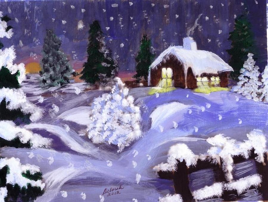 Winter Painting by Deborah Ann Baker