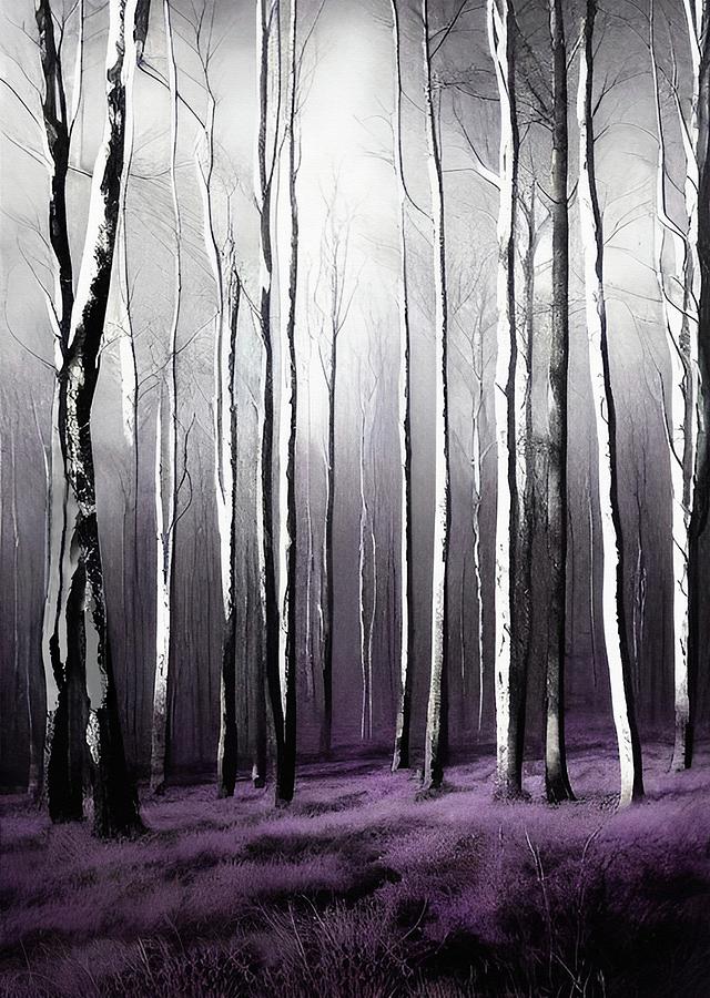 Winter Dormant Forest Digital Art by David Dehner