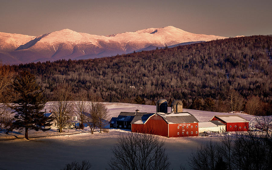 Winter Evening in Vermont Kirby Photograph by Tim Kirchoff