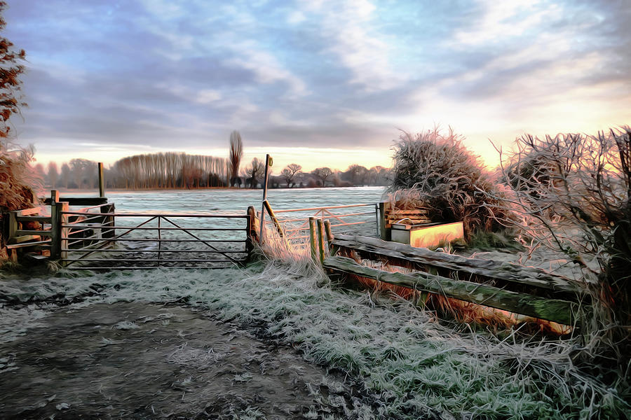 Winter Farm Field Photograph by Ian Hutson