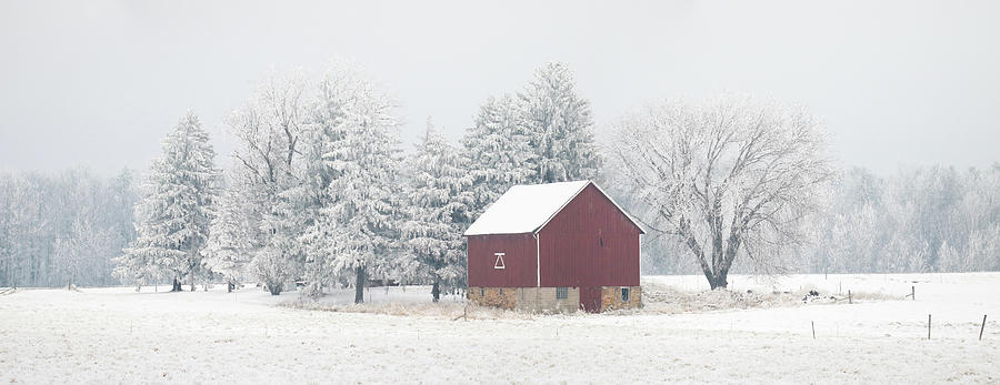 Winter Farm PANO Photograph by Brook Burling