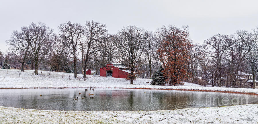 Winter Farm Pano Photograph by Jennifer White