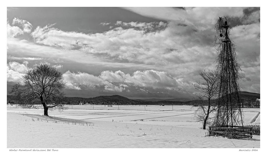 Winter Farmland Variazioni Panorama The Signature Series Photograph by Angelo Marcialis