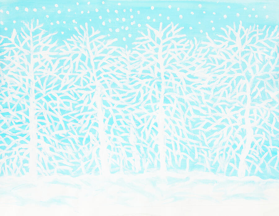 Winter forest 2 Painting by Irina Afonskaya