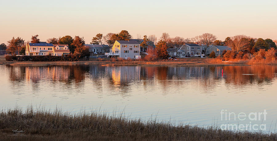 Nature Photograph - Winter Golden Glow on Cape Cod by Michelle Constantine
