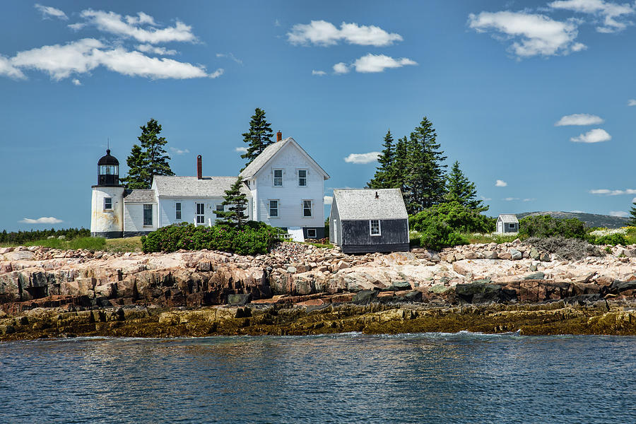 Winter Harbor Lighthouse 2 Photograph by John Haldane - Fine Art America