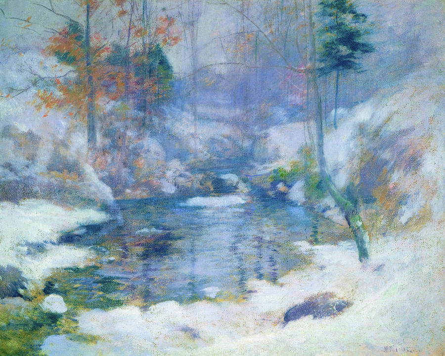 Winter Harmony, 1890-1900 Painting by John Henry Twachtman - Fine Art ...