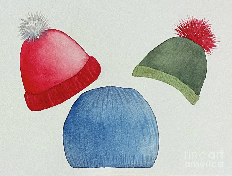 Winter Hats Painting by Lisa Neuman
