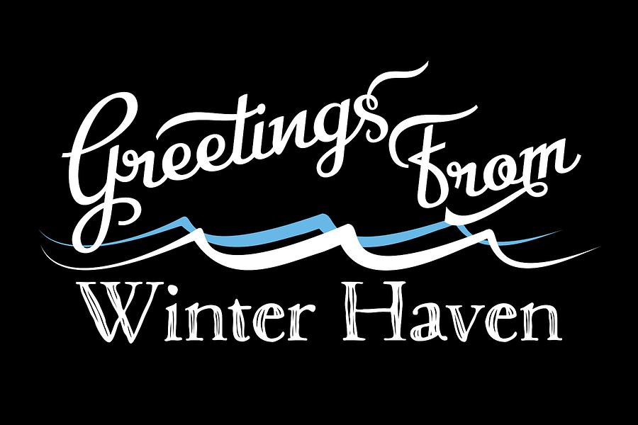 Winter Haven Digital Art - Winter Haven Florida Water Waves by Flo Karp