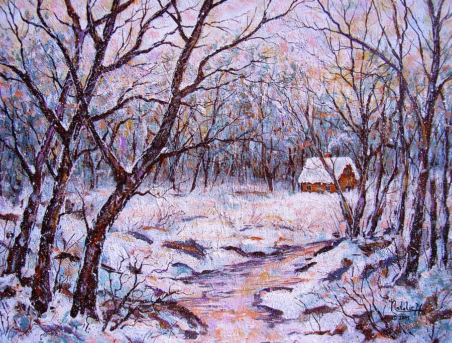 Winter Hideaway Painting by Natalie Holland
